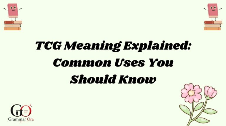 TCG Meaning